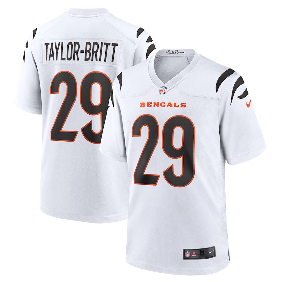 Cam Taylor-britt 29 Cincinnati Bengals Game Men Jersey - White Js6840
