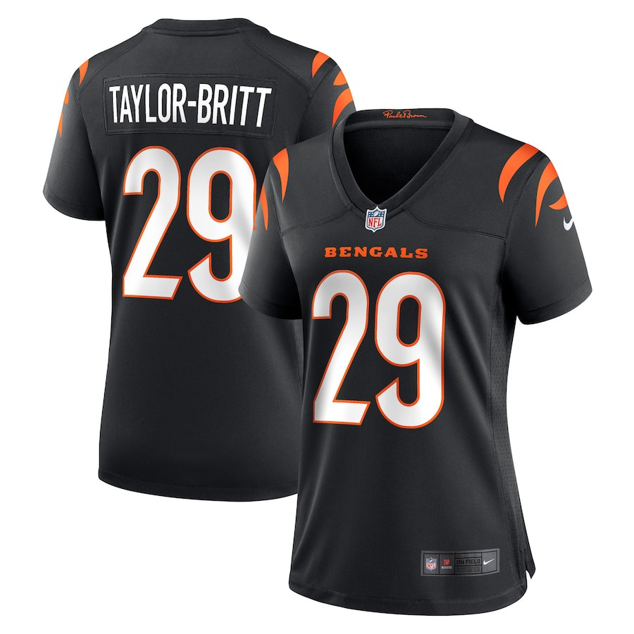 Cam Taylor-britt 29 Cincinnati Bengals Women Game Jersey - Black Js8312