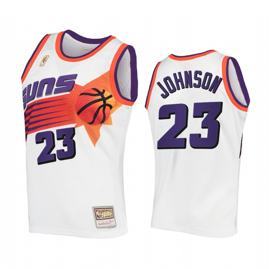 Cameron Johnson 23 Phoenix Suns Hardwood Classics Jersey White
