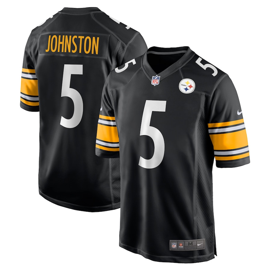 Cameron Johnston 5 Pittsburgh Steelers Game Men Jersey - Black Js6991