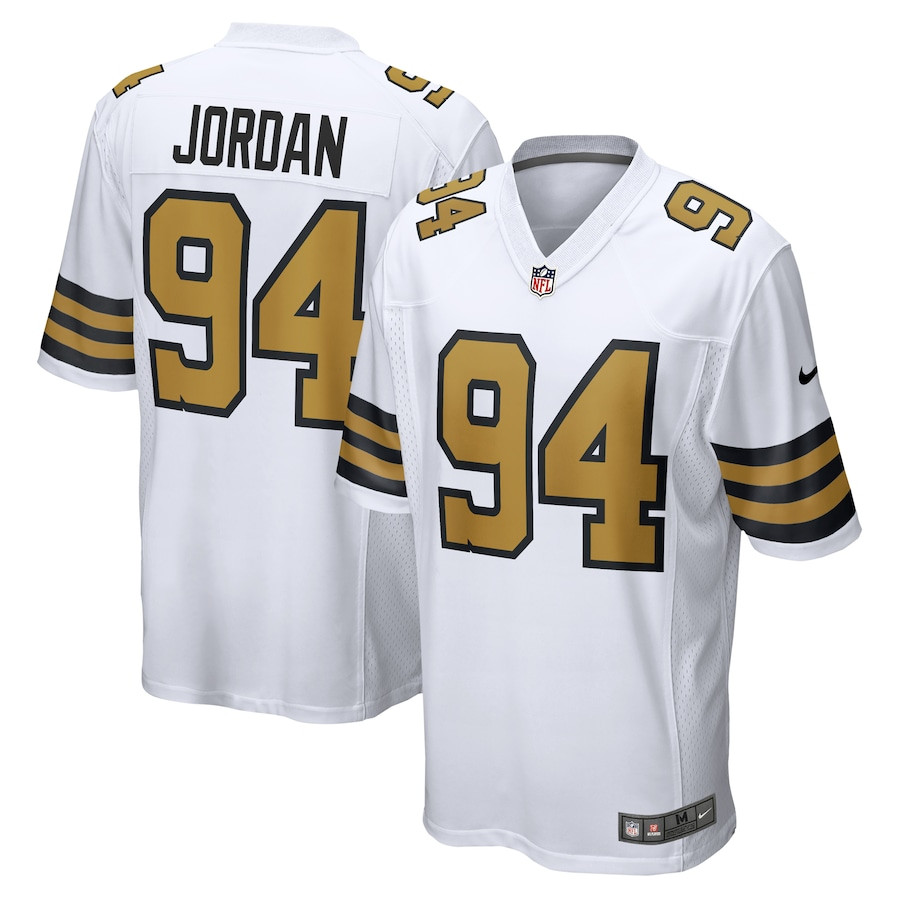 Cameron Jordan 94 New Orleans Saints Alternate Game Men Jersey - White Js8350
