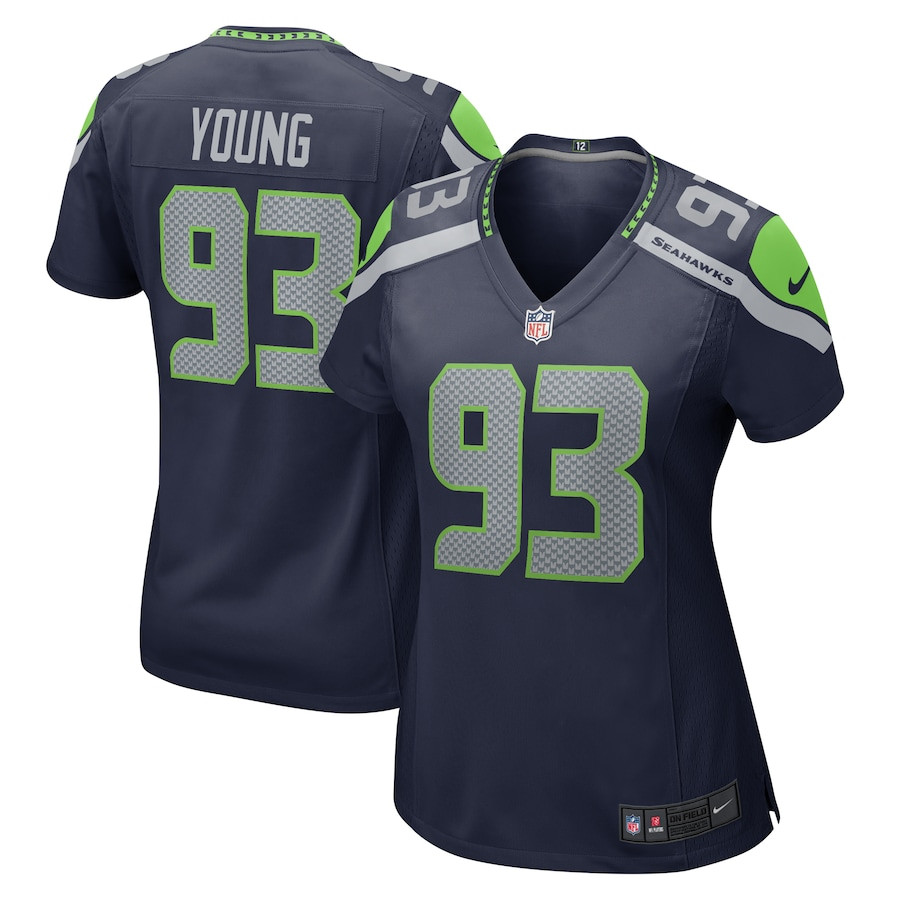Cameron Young 93 Seattle Seahawks Women's Game Jersey - College Navy Js2630