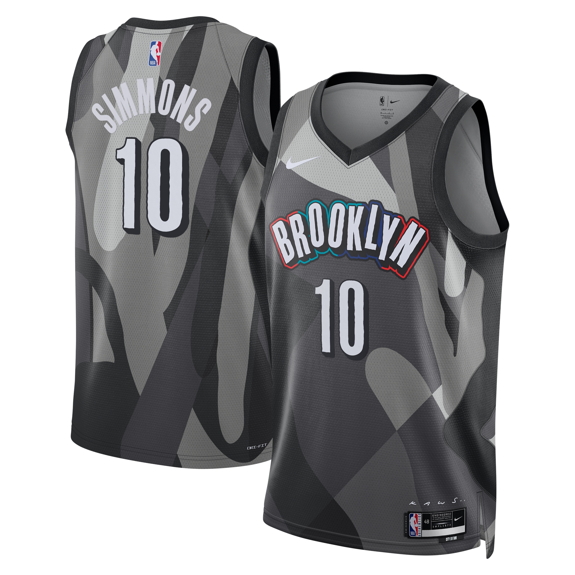 Camiseta City Edition Swingman De Los Brooklyn Nets 2024 - Plateada - Ben Simmons - Unisex