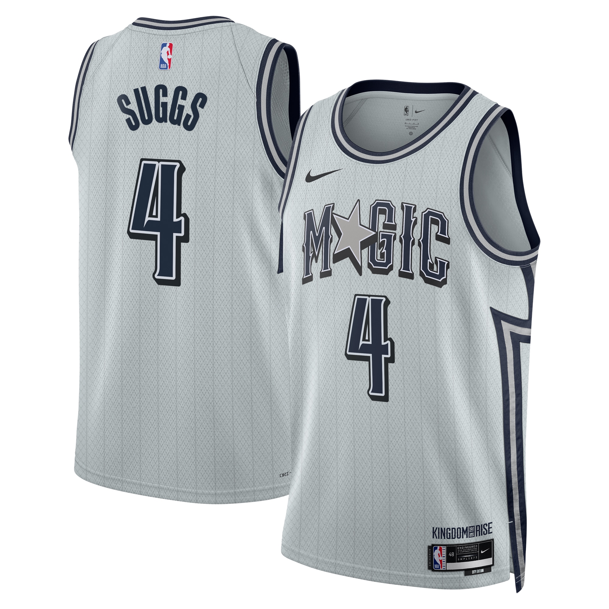 Camiseta City Edition Swingman De Orlando Magic 2024 - Plateada - Jalen Suggs - Unisex