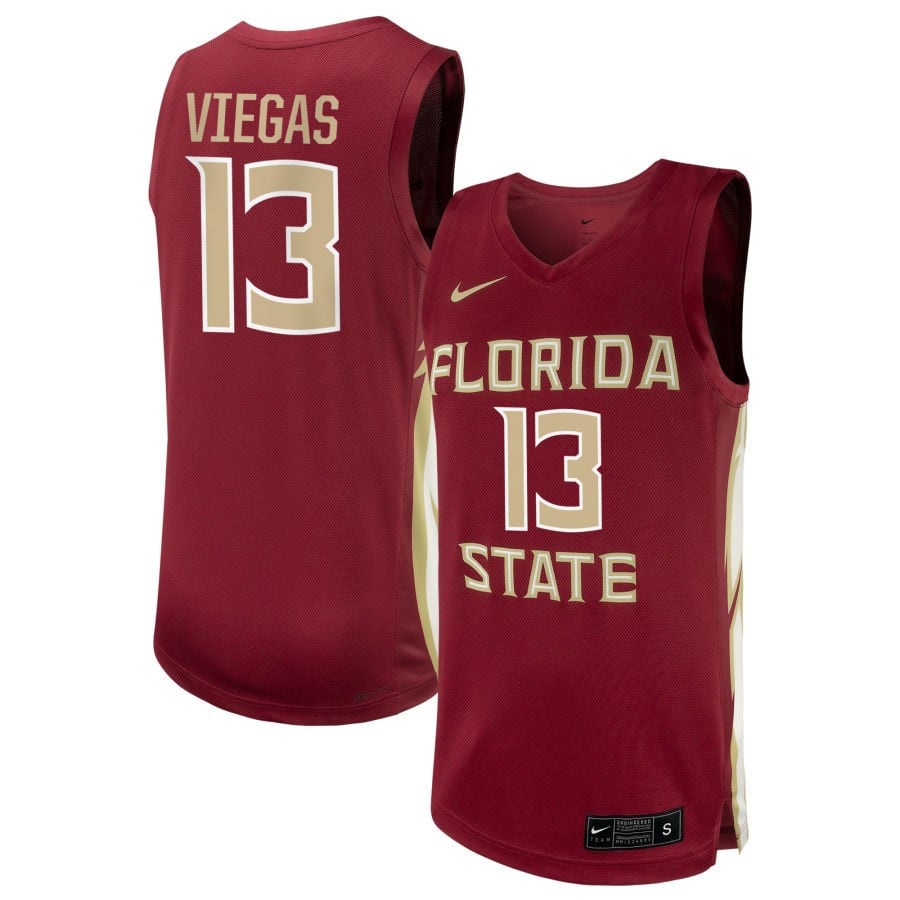 Carla Viegas 13 Florida State Seminoles Unisex Nil Women's Basketball Jersey - Garnet