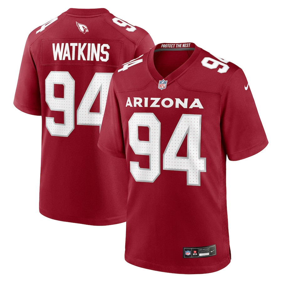Carlos Watkins 94 Arizona Cardinals Team Game Men Jersey - Cardinal Js8591