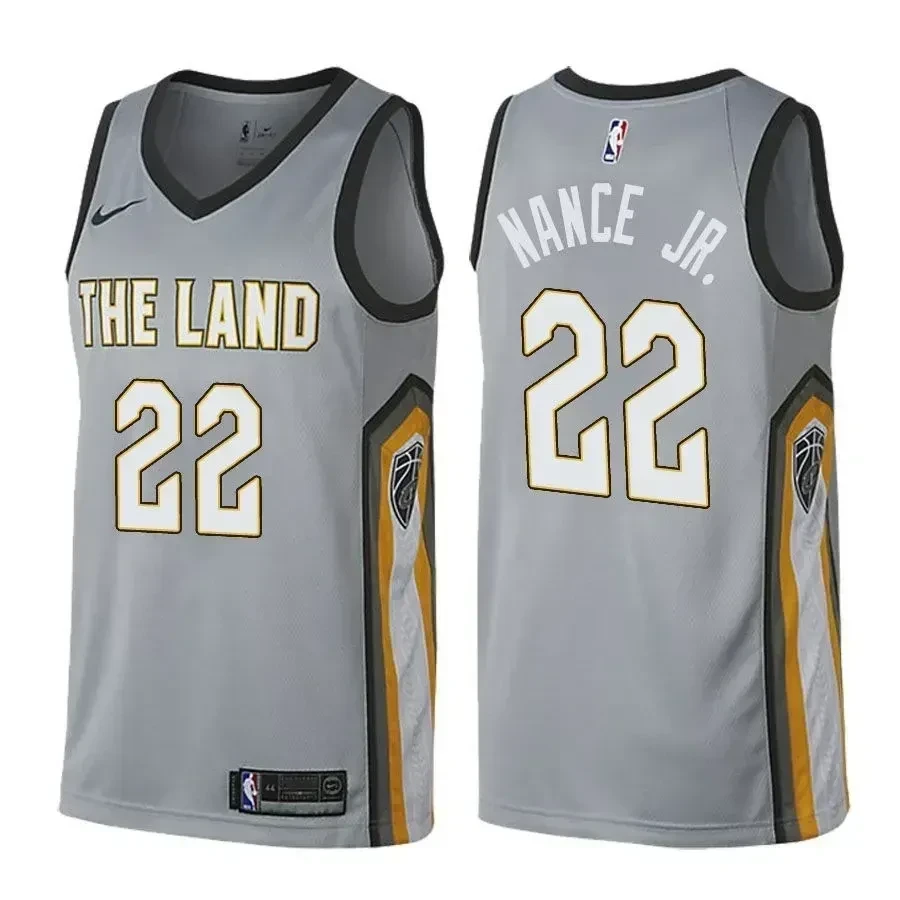 Cavaliers Male Larry Nance Jr. 22 City Edition Gray Jersey