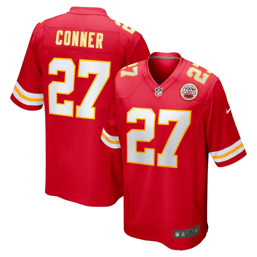 Chamarri Conner 27 Kansas City Chiefs Game Men Jersey - Red Js7872