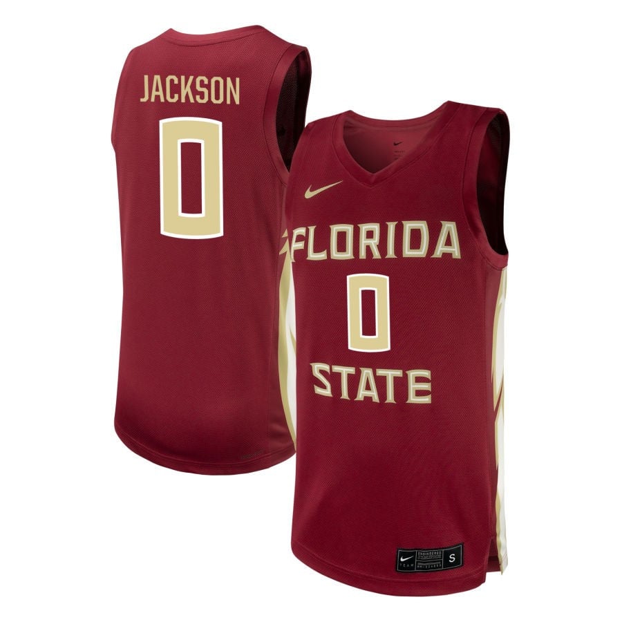 Chandler Jackson 0 Florida State Seminoles Nil Men's Basketball Jersey - Garnet