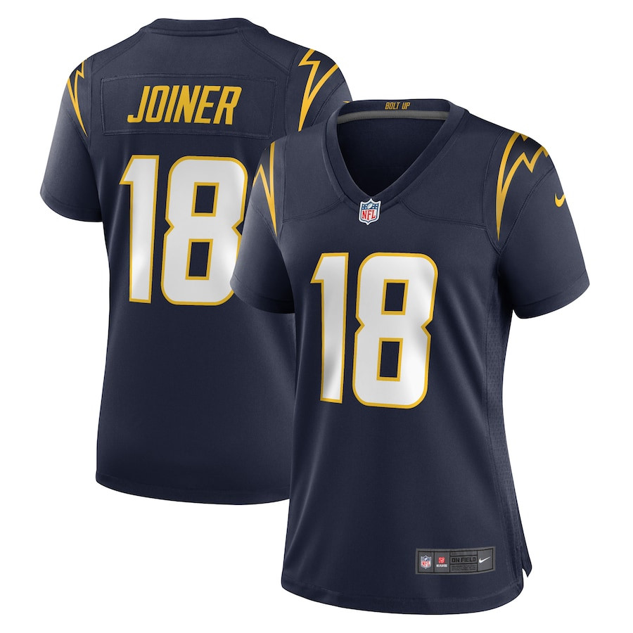 Charlie Joiner 18 Los Angeles Chargers Women Retired Jersey - Navy Js9787
