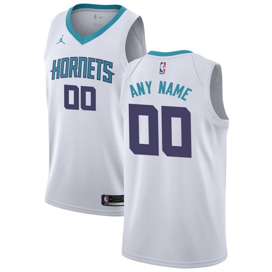 Charlotte Hornets Custom Swingman Jersey White - Association Edition
