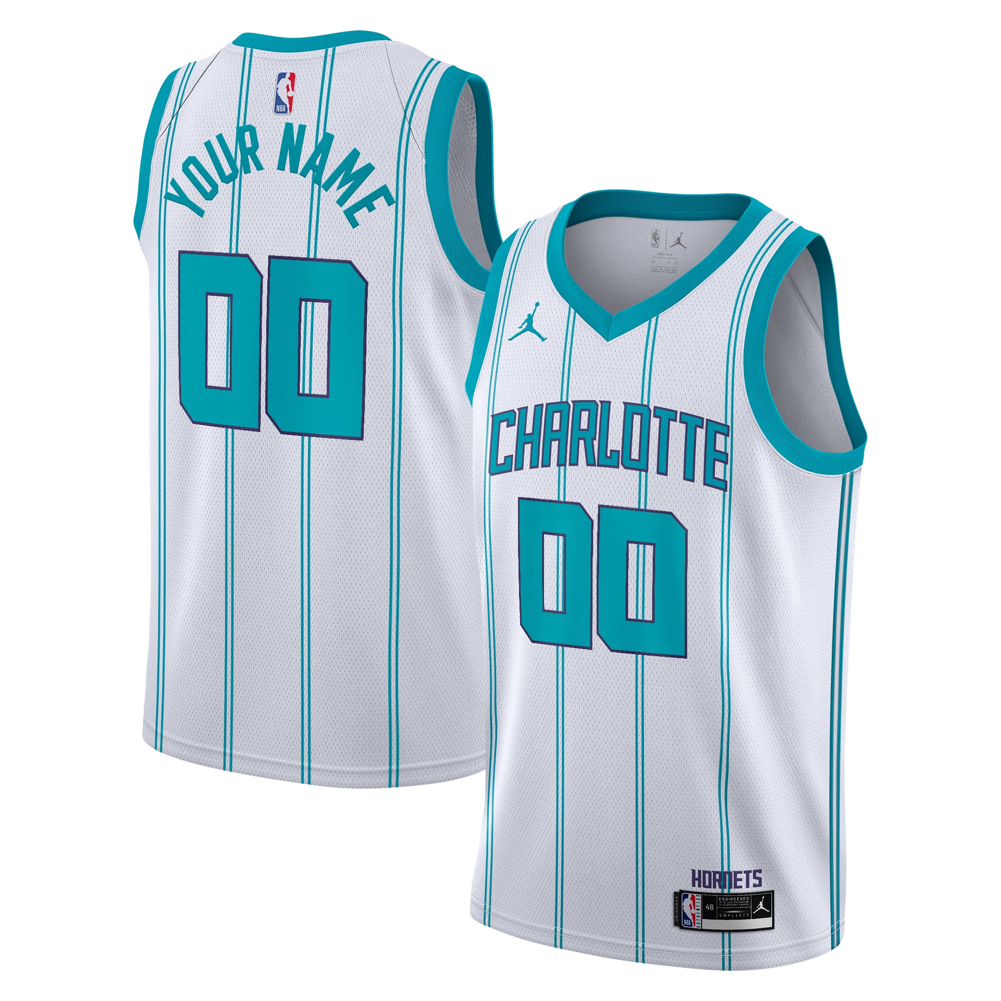 Charlotte Hornets Jordan Association Edition Swingman Jersey - Custom - Youth