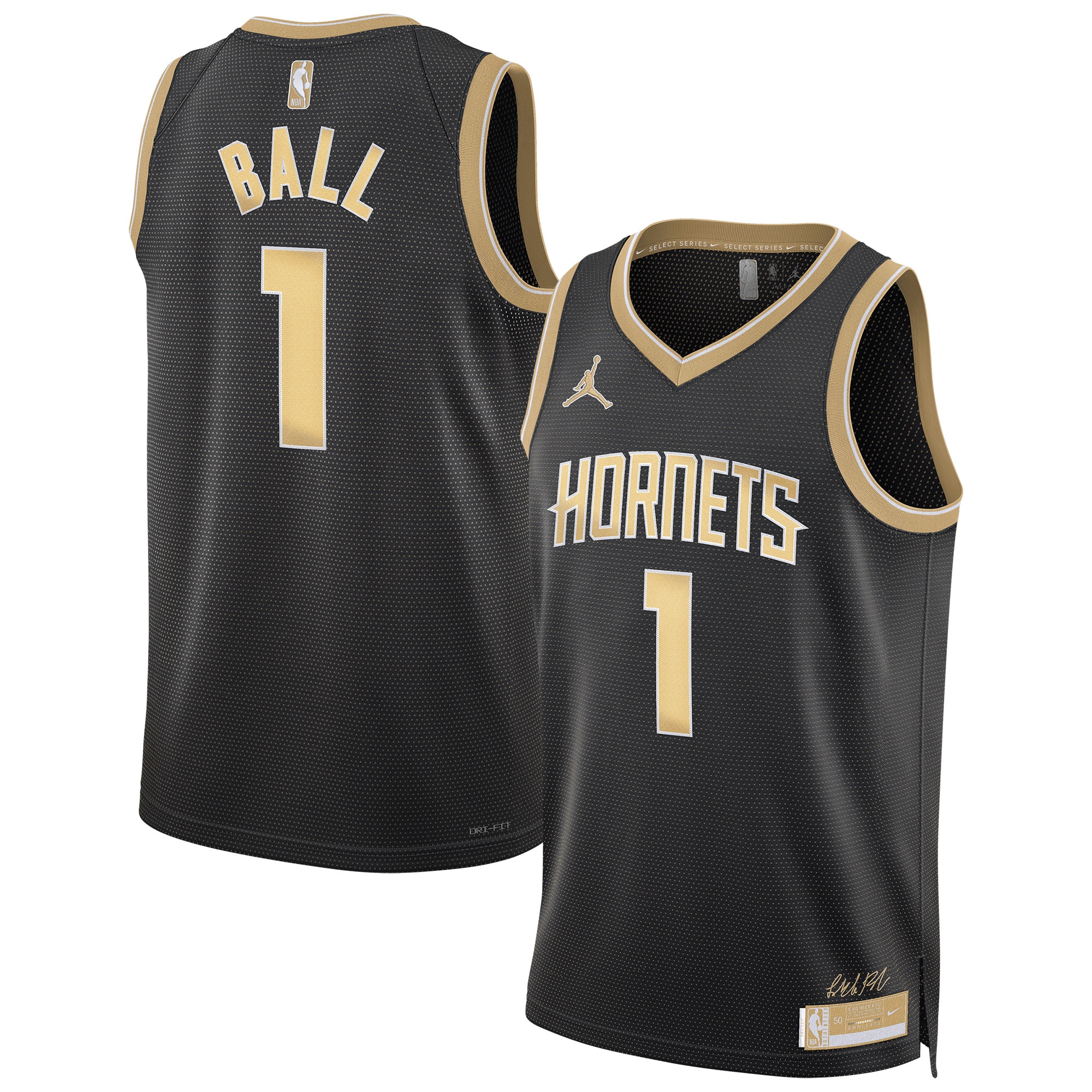 Charlotte Hornets Jordan Select Series Swingman Jersey - Lamelo Ball - Mens