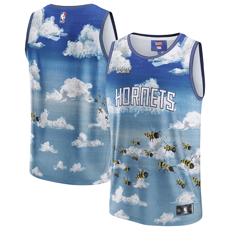 Charlotte Hornets Nba & Kidsuper Studios Unisex Hometown Jersey - Blue