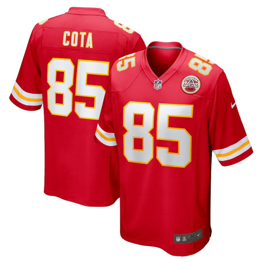 Chase Cota 85 Kansas City Chiefs Game Men Jersey - Red Js3069