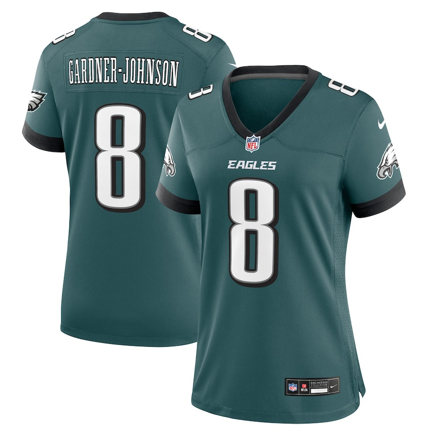 Chauncey Gardner-johnson 8 Philadelphia Eagles Women Game Jersey - Midnight Green Js1746