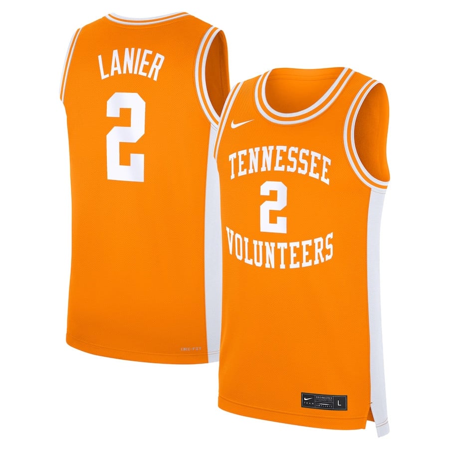 Chaz Lanier 2 Tennessee Volunteers Basketball Jersey - Tennessee Orange