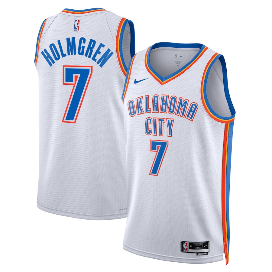 Chet Holmgren 7 Oklahoma City Thunder Unisex Swingman Jersey - Association Edition - White