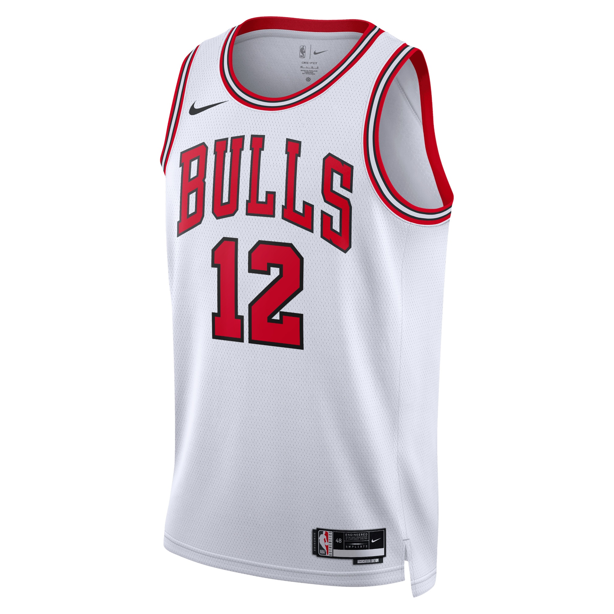 Chicago Bulls Association Edition Swingman Jersey - White - Ayo Dosunmu - Unisex