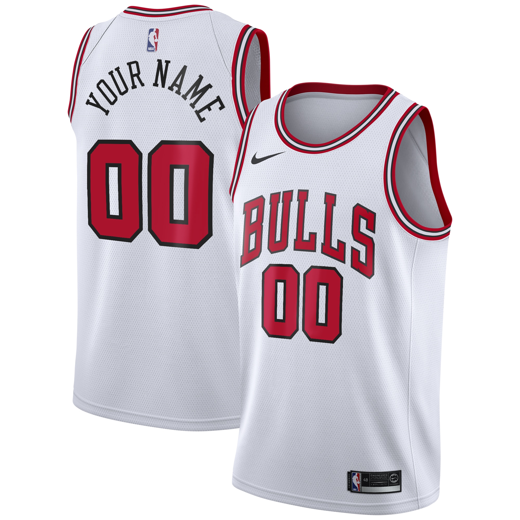 Chicago Bulls Association Swingman Jersey - Custom - Youth