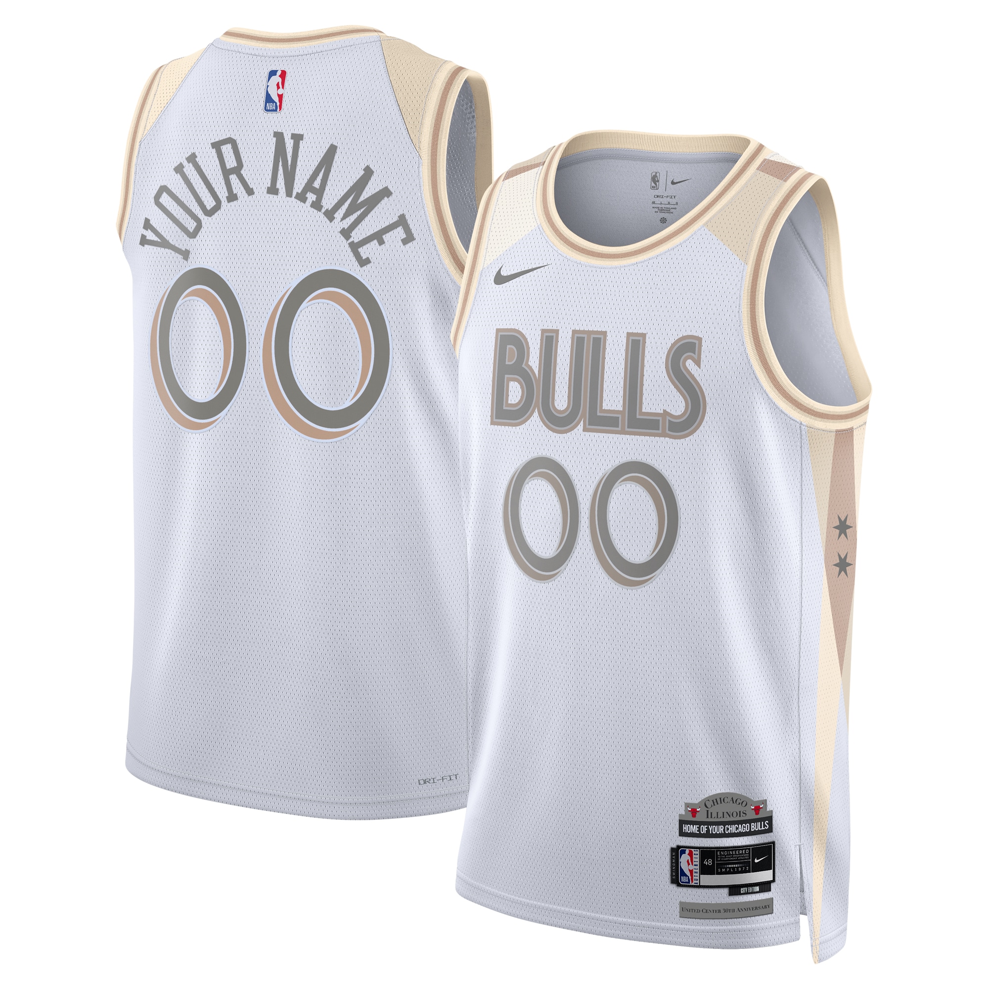 Chicago Bulls City Edition Swingman Jersey 2024 - Custom - Unisex