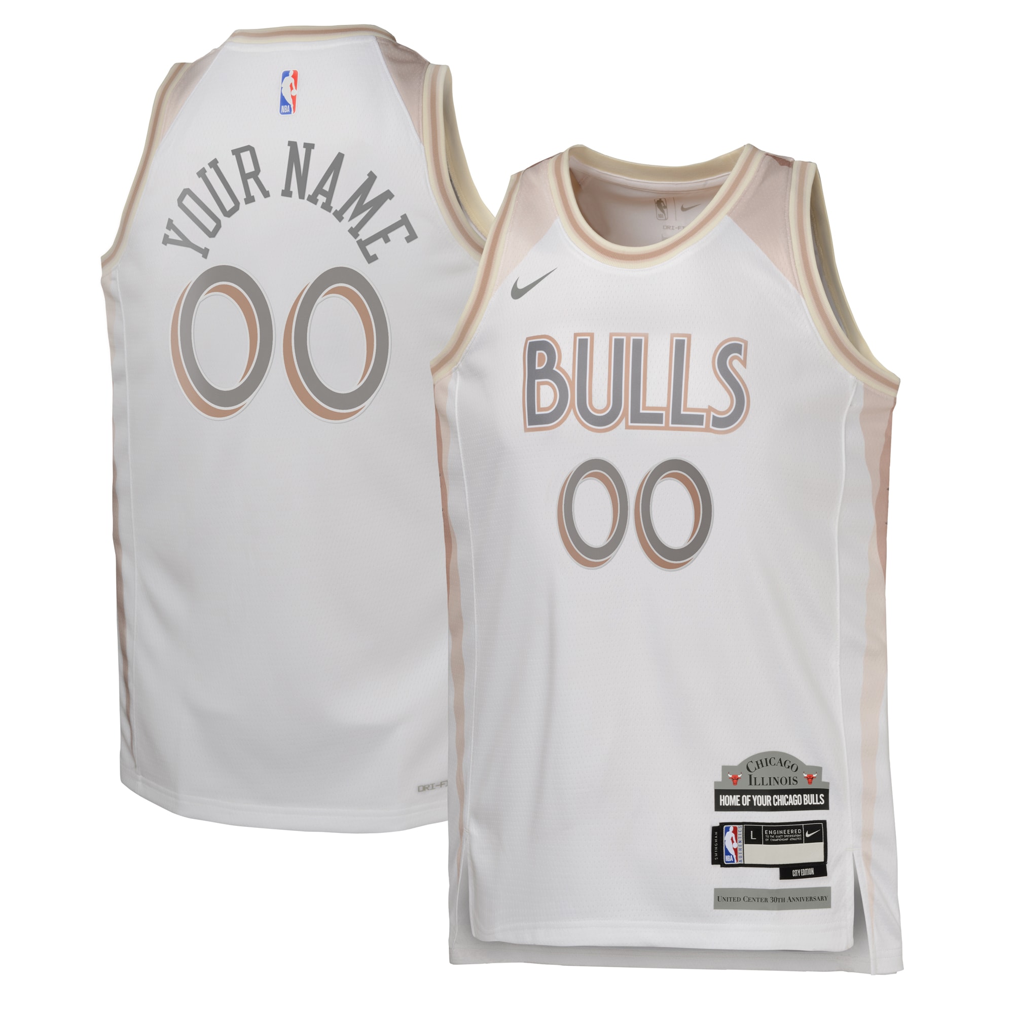 Chicago Bulls City Edition Swingman Jersey 2024 - Custom - Youth