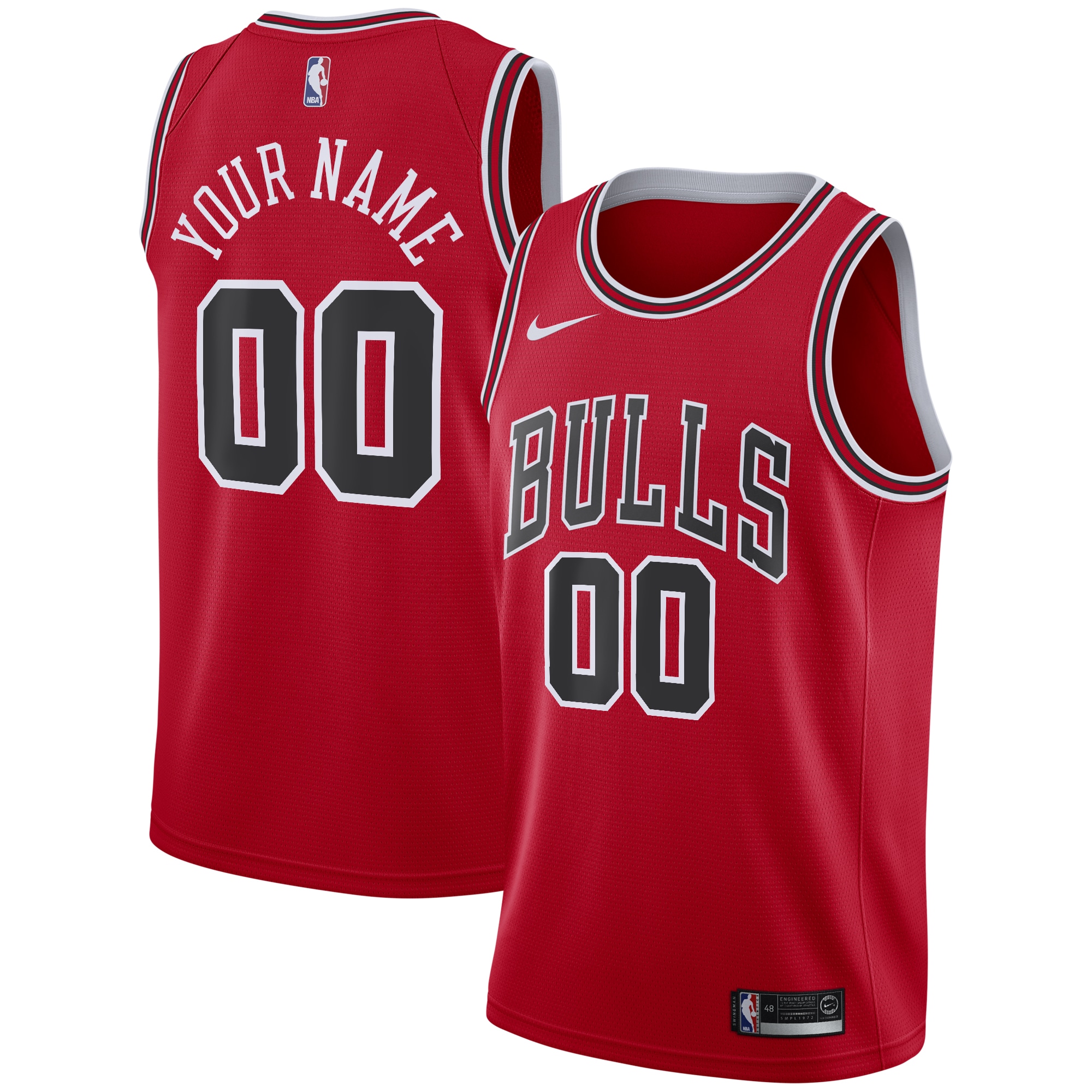 Chicago Bulls Icon Swingman Jersey - Custom - Youth