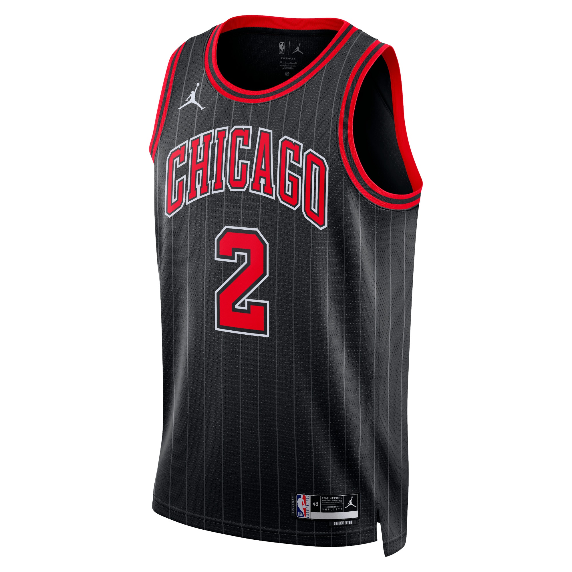 Chicago Bulls Jordan Statement Edition Swingman Jersey - Black - Lonzo Ball - Unisex