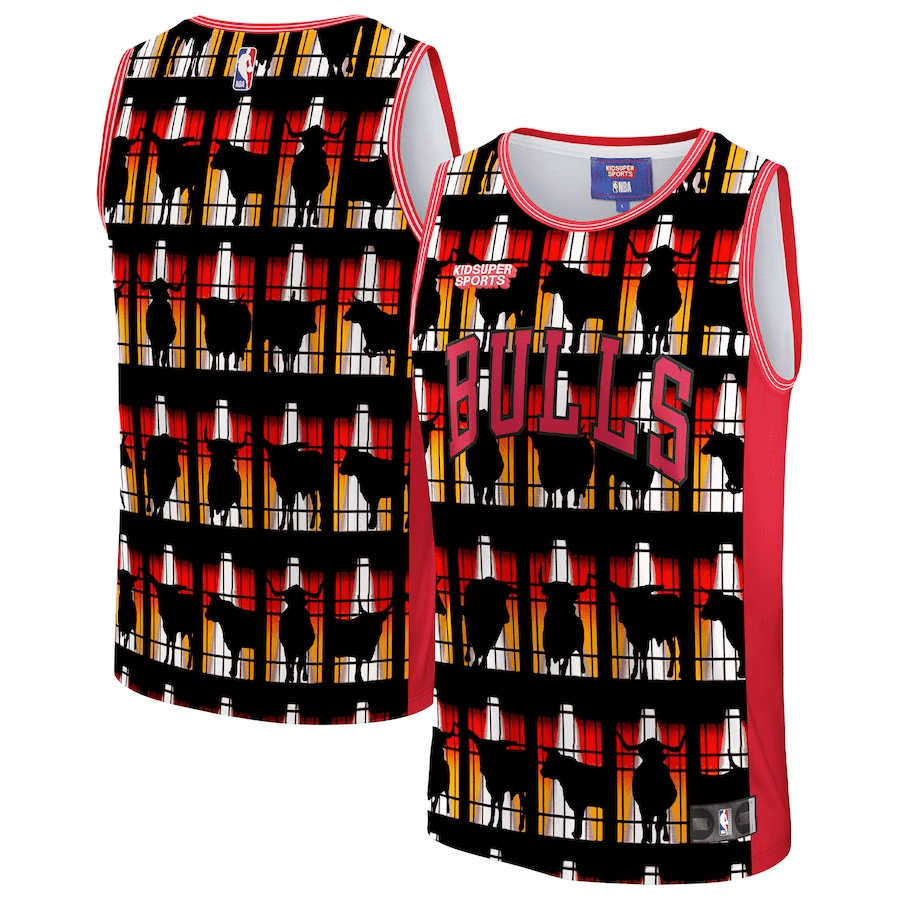 Chicago Bulls Nba & Kidsuper Studios Unisex Hometown Jersey - Red