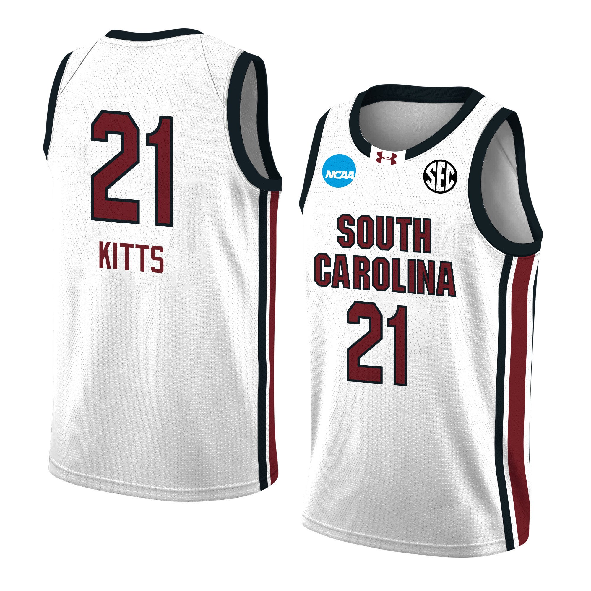 Chloe Kitts 21 South Carolina 2024 Women's Basketball Jersey - White, Unisex Jersey