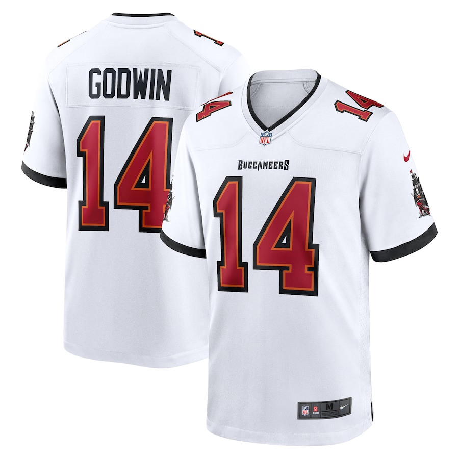 Chris Godwin 14 Tampa Bay Buccaneers Game Men Jersey - White Js8850