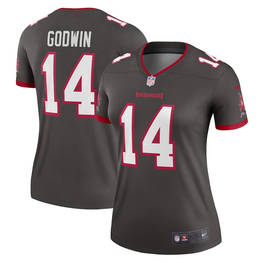 Chris Godwin 14 Tampa Bay Buccaneers Women Alternate Legend Jersey - Pewter Js9546