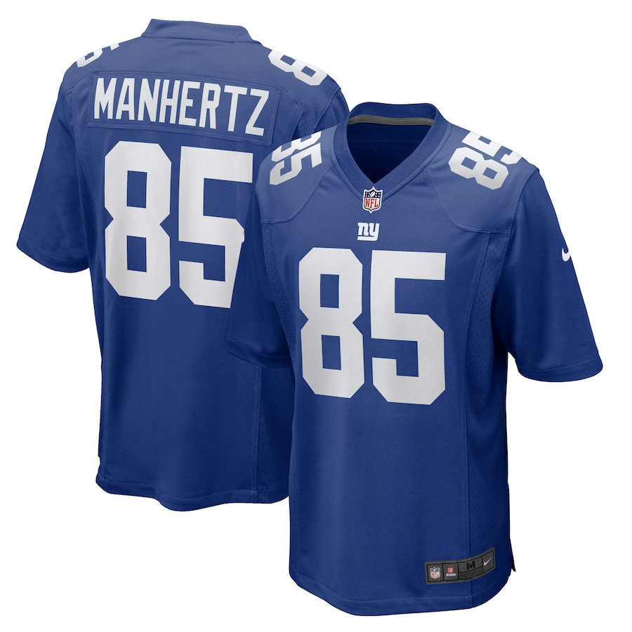 Chris Manhertz 85 New York Giants Team Game Men Jersey - Royal Js4394