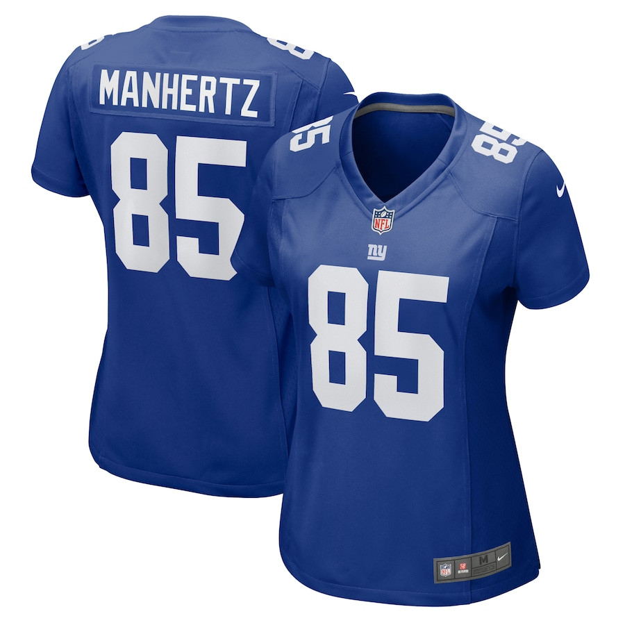 Chris Manhertz 85 New York Giants Women's Game Jersey - Royal Js6587
