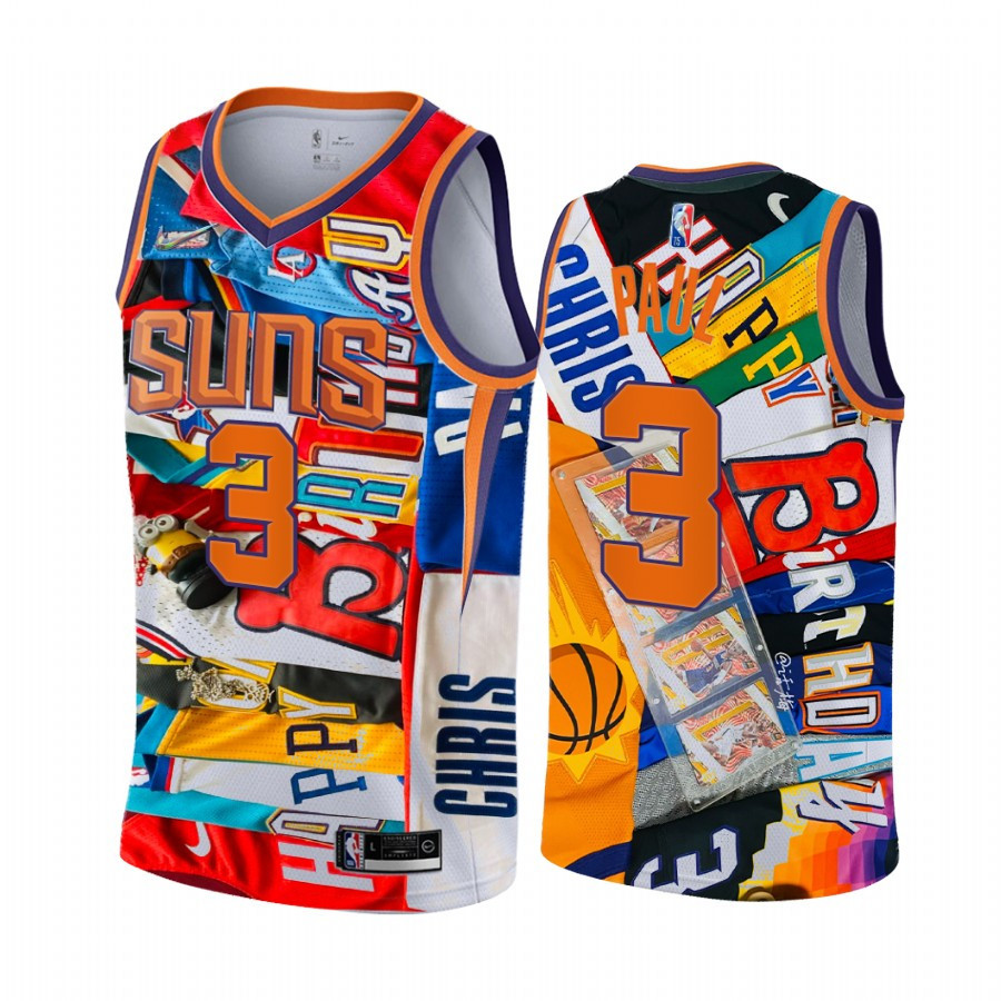 Chris Paul 3 3rd All-time Assist Leader Phoenix Suns Camo Jersey Happy Birthday For Cp3