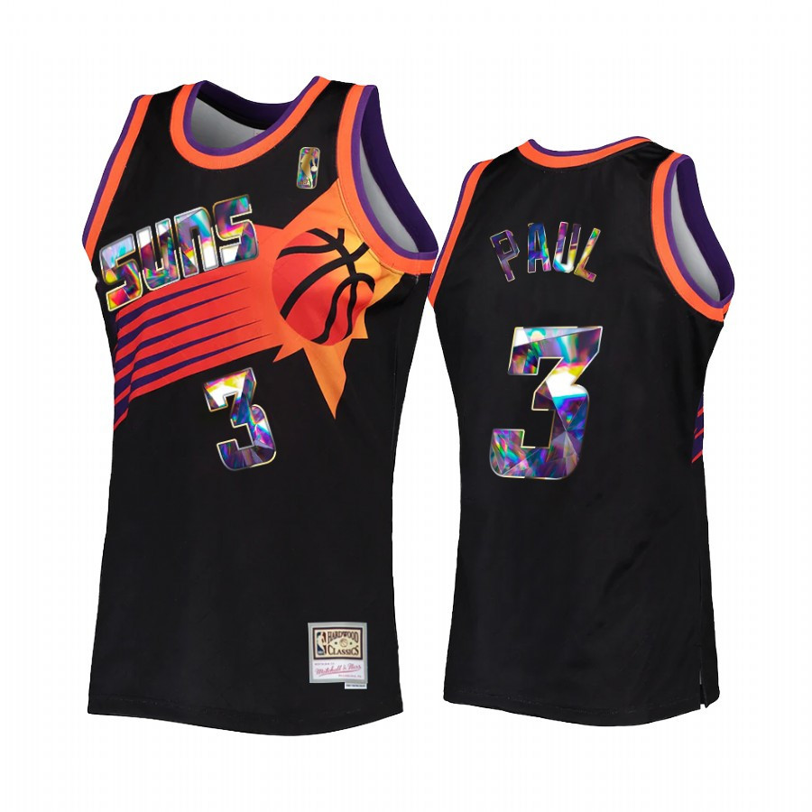 Chris Paul 3 Phoenix Suns Nba 75th Anniversary Diamond Jersey Black