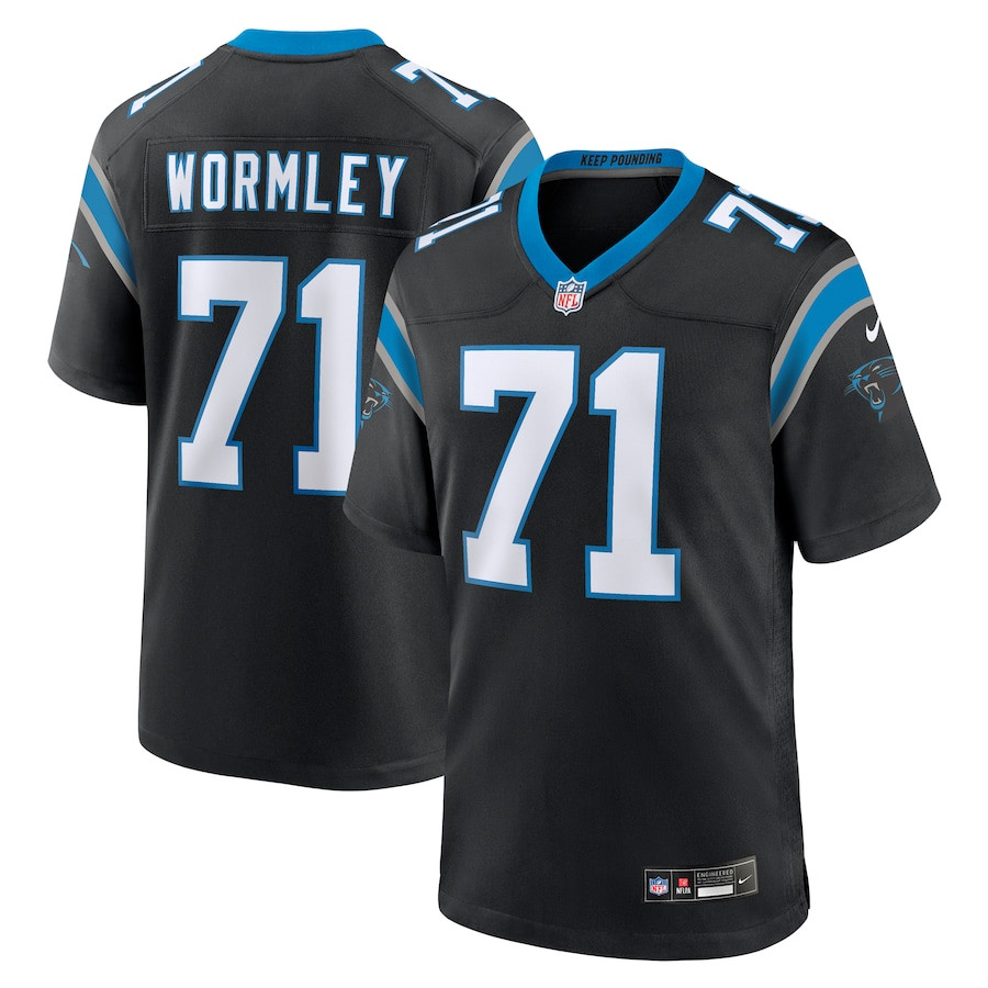 Chris Wormley 71 Carolina Panthers Game Men Jersey - Black Js4325