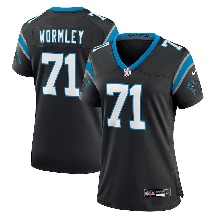 Chris Wormley 71 Carolina Panthers Women Game Jersey - Black Js2825