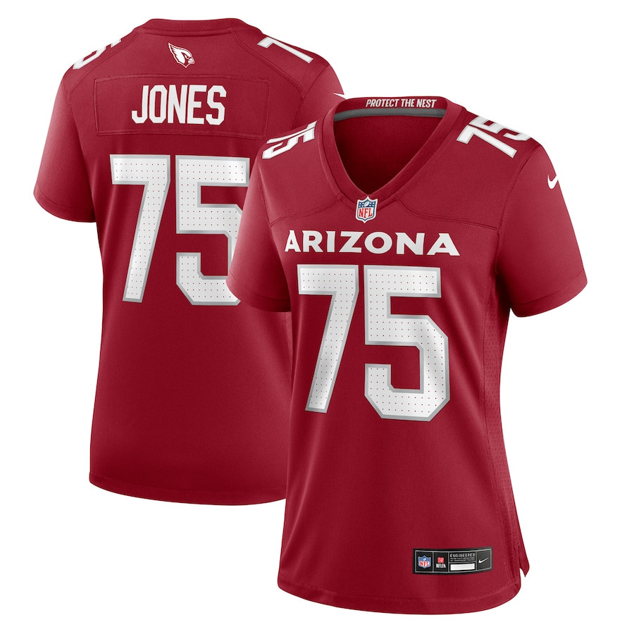 Christian Jones 75 Arizona Cardinals Women's Game Jersey - Cardinal Js5044