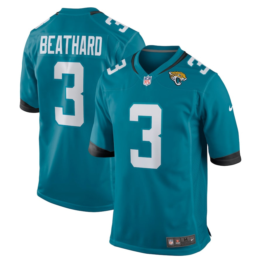 C.j. Beathard 3 Jacksonville Jaguars Men Game Jersey - Teal Js6542