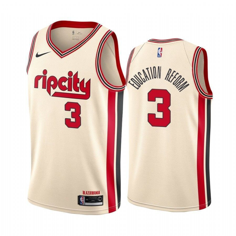 C.j. Mccollum Education Reform Blazers City Jersey