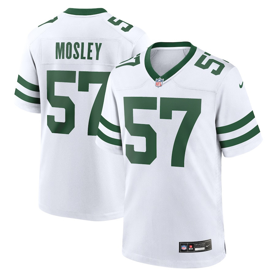 C.j. Mosley 57 New York Jets Game Jersey - Men, Legacy White Js1680