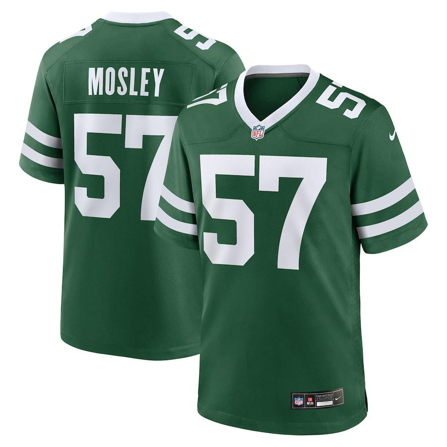 C.j. Mosley 57 New York Jets Team Game Men Jersey - Legacy Green Js9579