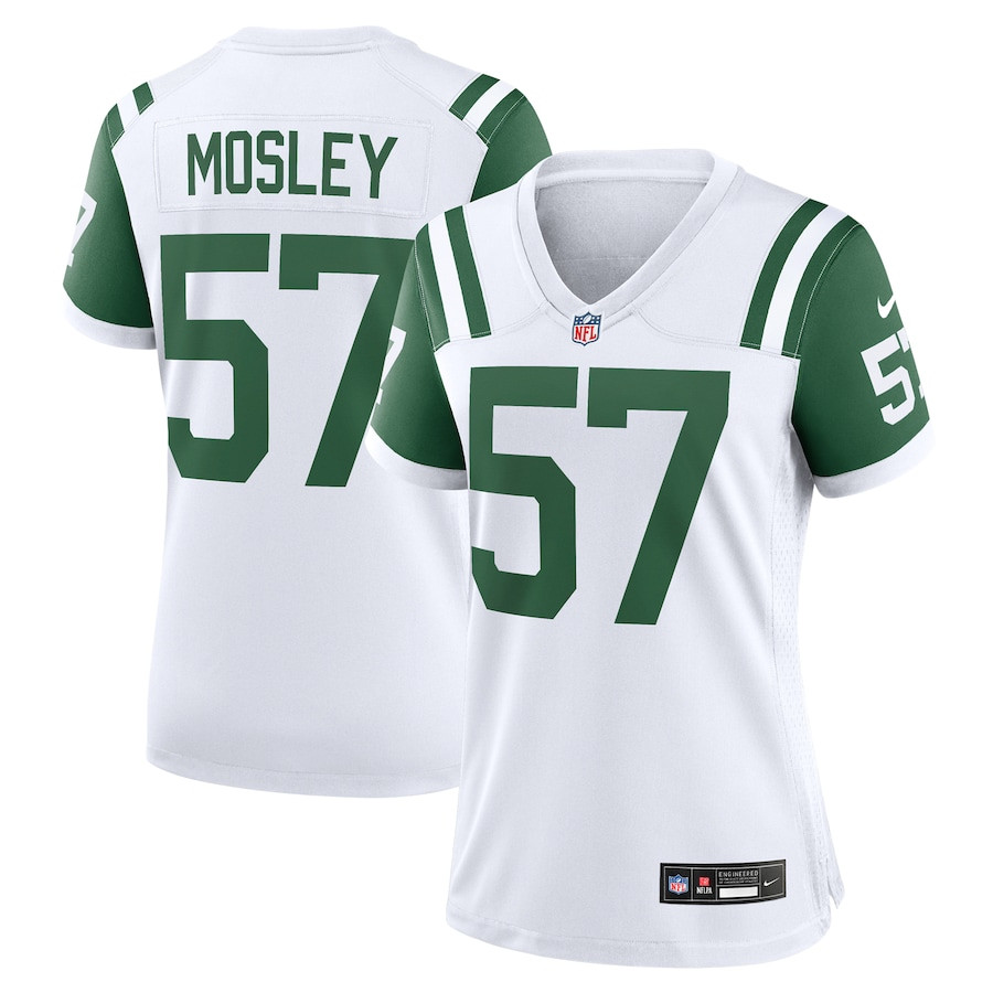 C.j. Mosley 57 New York Jets Women's Classic Alternate Game Jersey - White Js1593