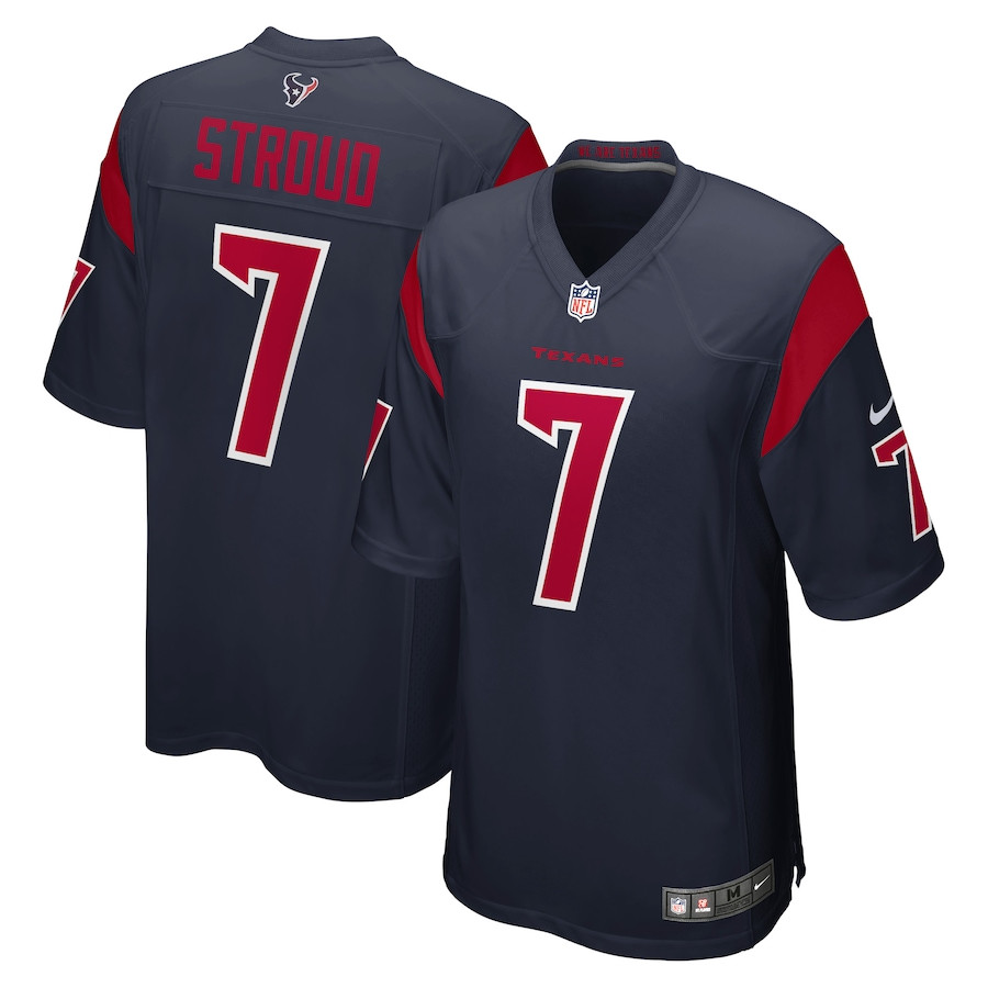 C.j. Stroud 7 Houston Texans Alternate Game Men Jersey - Navy Js1295