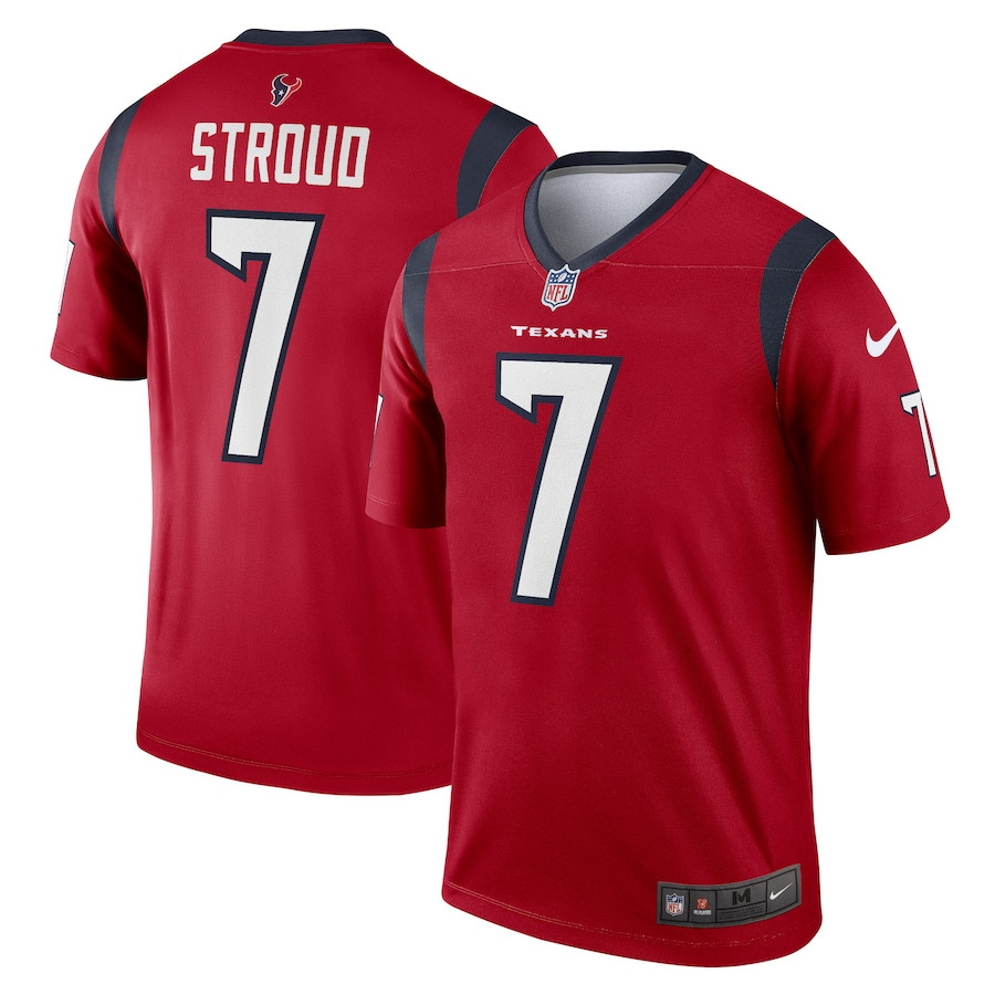 C.j. Stroud 7 Houston Texans Legend Men Jersey - Red Js4467