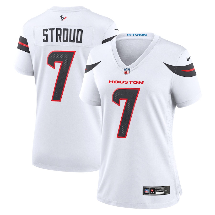 C.j. Stroud 7 Houston Texans Women Game Jersey - White Js6654