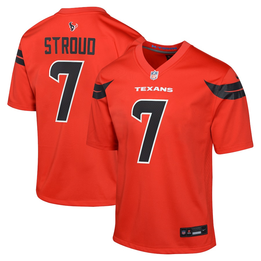 C.j. Stroud 7 Houston Texans Youth Alternate Game Jersey - Red Js5169