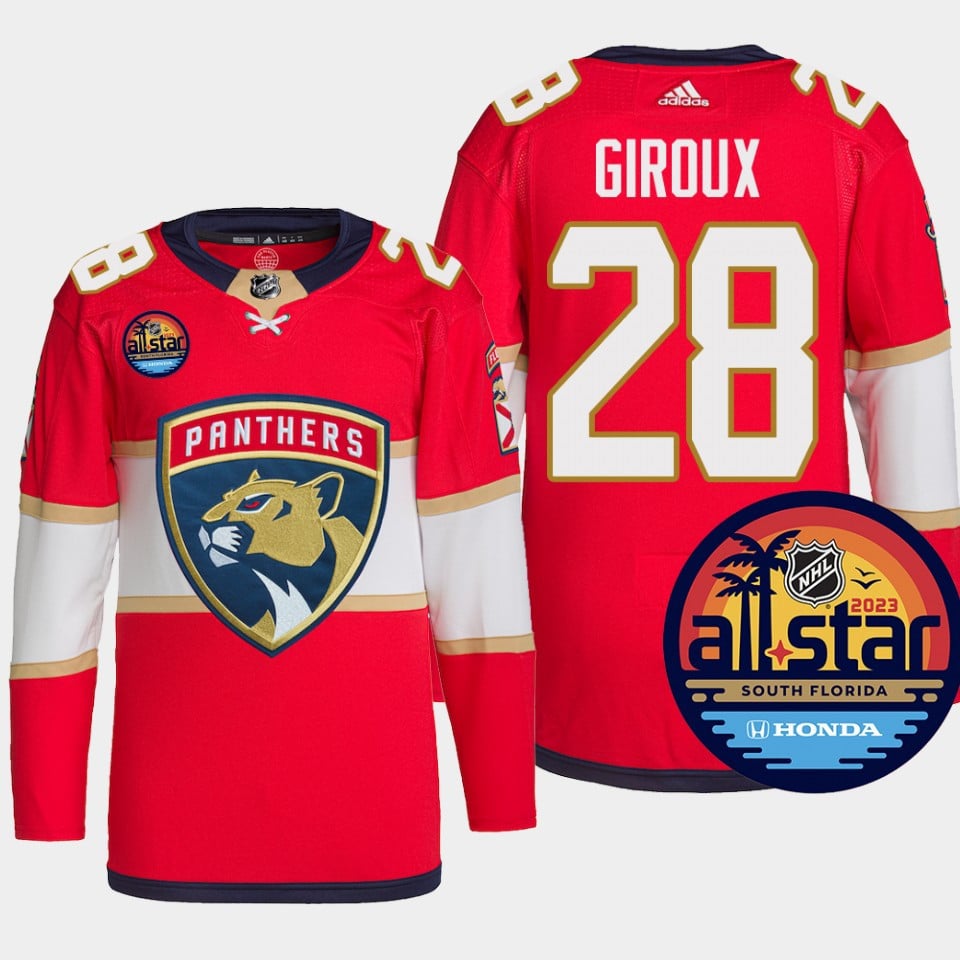 Claude Giroux 28 Florida Panthers 2023 All-star Game Jersey Red Equipment
