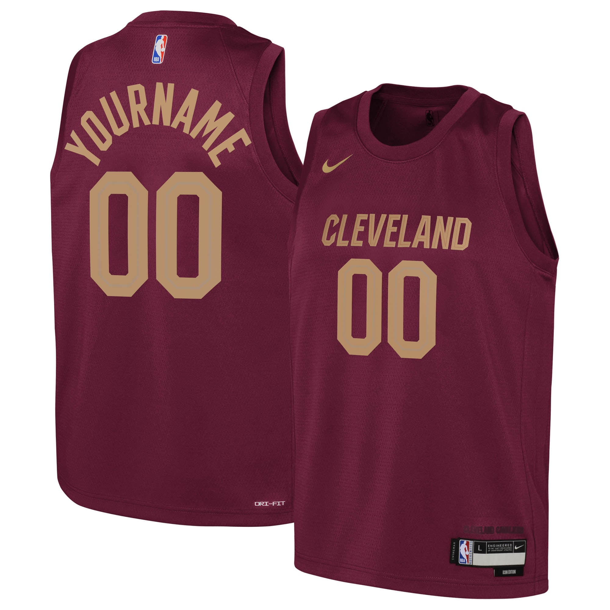 Cleveland Cavaliers Icon Swingman Jersey - Custom - Youth